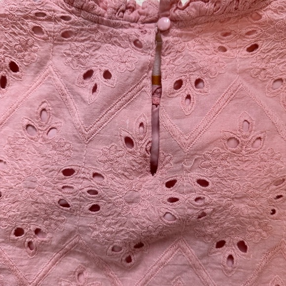 PrettyGarden Dressy Casual Embroidered Long Puff Sleeve Eyelet Blouse, sz XXL - Picture 9 of 9